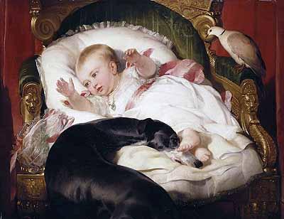 Landseer, Edwin Henry Victoria, Princess Royal, with Eos